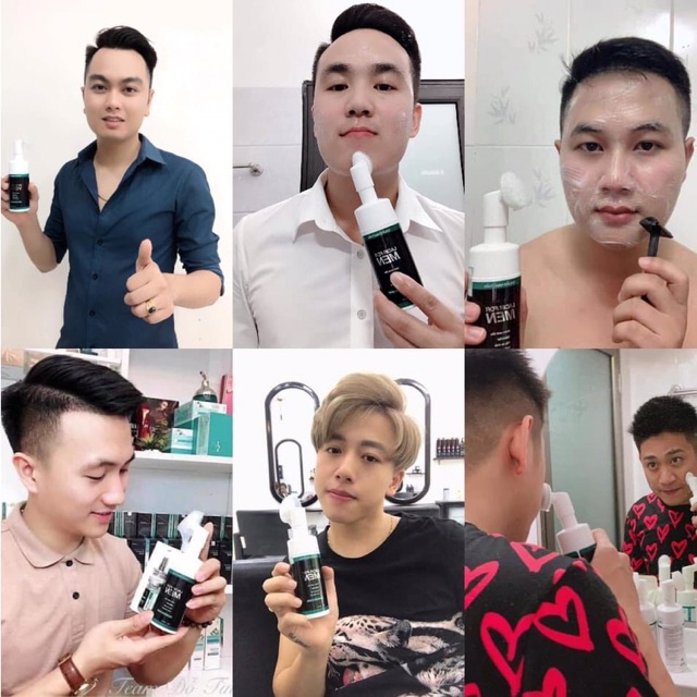 [tặng 1 nạ thủy tinh] Sữa Rửa Mặt Than Hoạt Tính Kiểm Soát Dầu Ngừa Mụn Cho Nam Dr.LACIR - sáng da, tẩy da chết