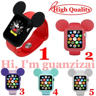 Ốp silicone hình chuột Mickey đáng yêu cho  Watch 38Mm / 42Mm /40mm/44mm，se/6/5/4/3 / 2 / 1