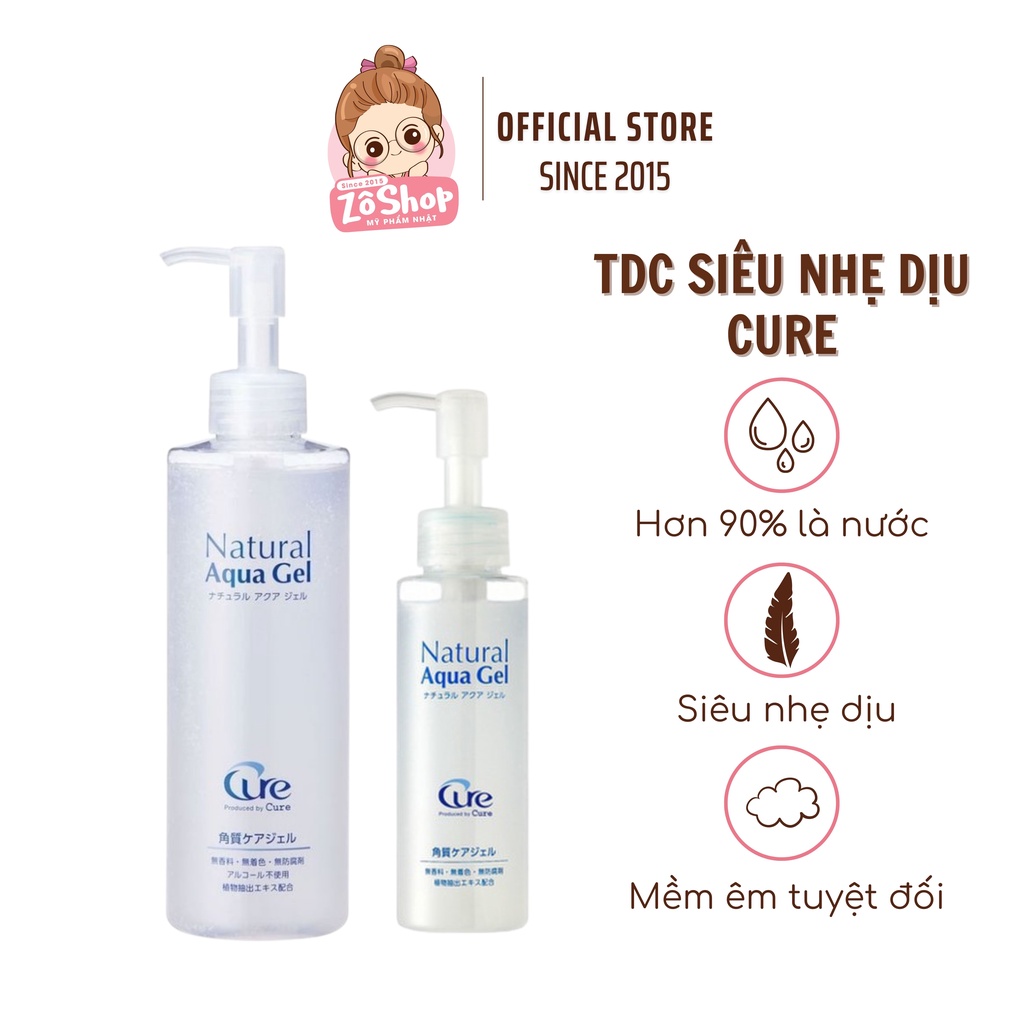 Tẩy Da Chết Cure Aqua Natural Gel Dịu Nhẹ