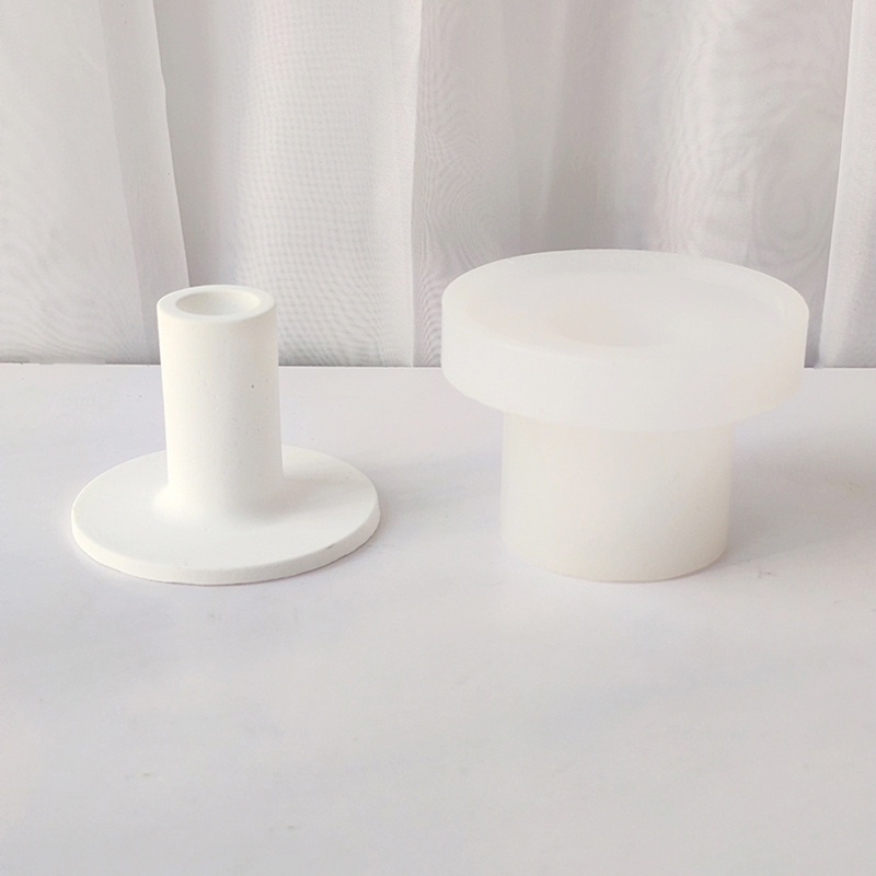 Khuôn Silicone Làm Nến Hình Trụ DIY Tiện Dụng