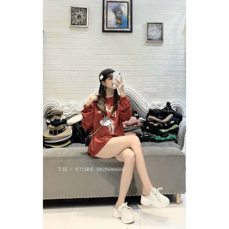 Áo nỉ bông 2 màu dành cho nữ | BigBuy360 - bigbuy360.vn