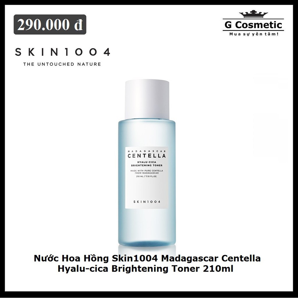 Nước Hoa Hồng Skin1004 Madagascar Centella Hyalu-cica Brightening Toner 210ml (Vỏ xanh)