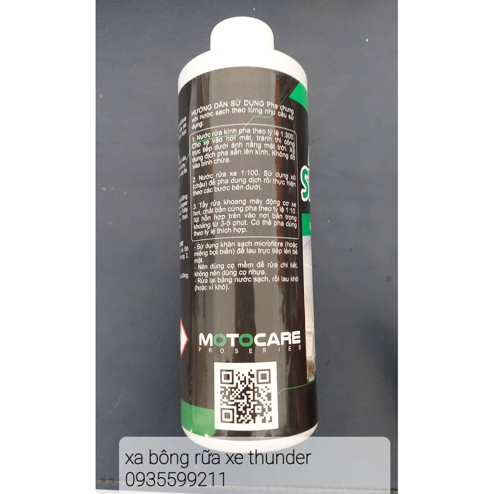 thunder xà phòng, xà bonho rữa xe đậm đặt nhiều bọt giá rẻ 450ml