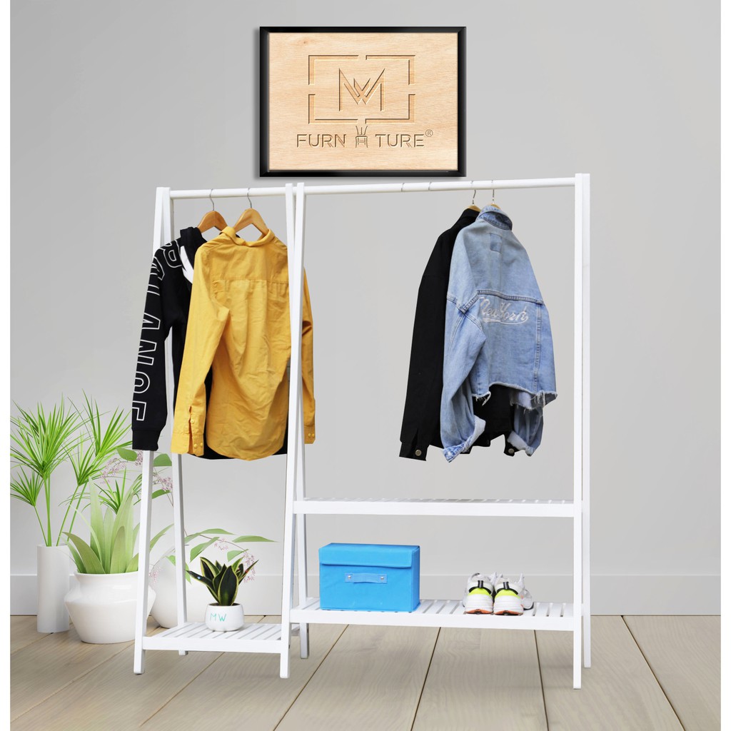 GIÁ TREO QUẦN ÁO ĐÔI HÀN QUỐC TIỆN LỢI 2 IN 1 -DOUBLE AHANGER | BigBuy360 - bigbuy360.vn