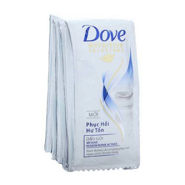 12 gói dầu gội Dove phục hồi hư tổn