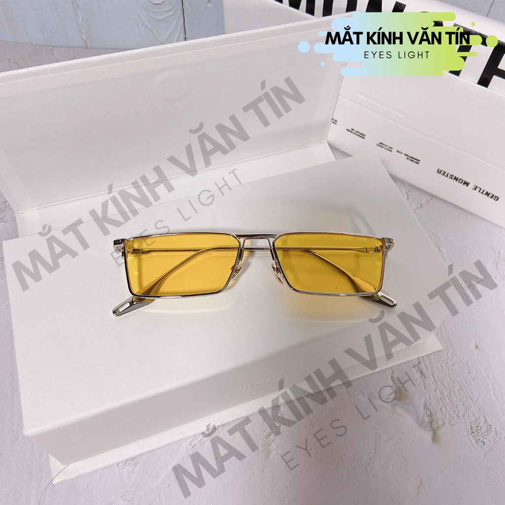 Kính mát thời trang T583 mắt kính nữ vuông chất liệu gọng kim loại cao cấp không gỉ