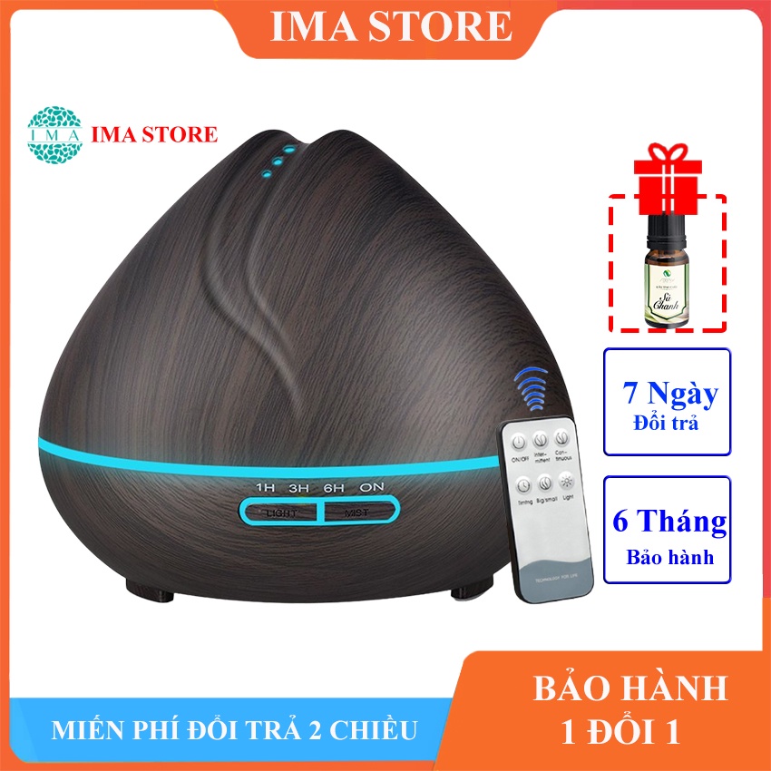 Đèn Xông Tinh Dầu Phun Sương Tạo Ẩm Búp Sen Tặng Tinh Dầu Kèm Điều Khiển Dùng Phòng Ngủ Phòng Điều Hòa Spa Khách Sạn