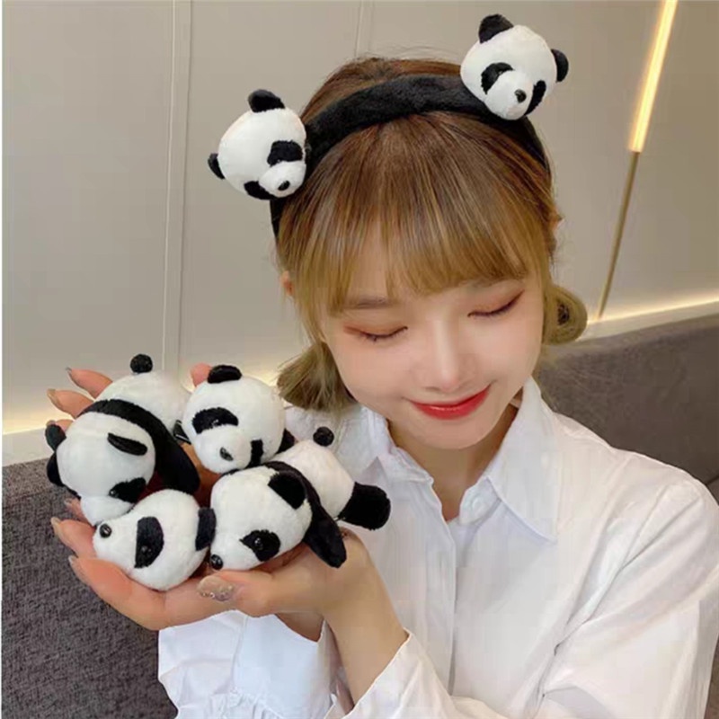 Băng Đô Hình Gấu Trúc Hoạt Hình Dễ Thương 24 Giờ Cho Bé