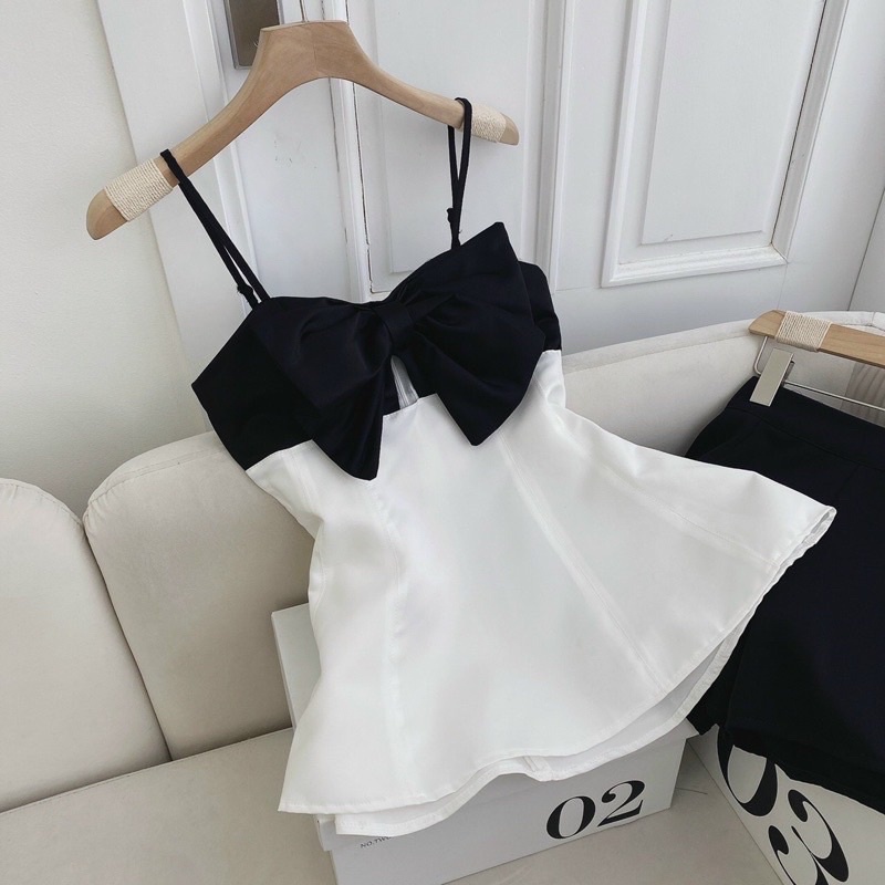 set short áo 2s nơ ngực