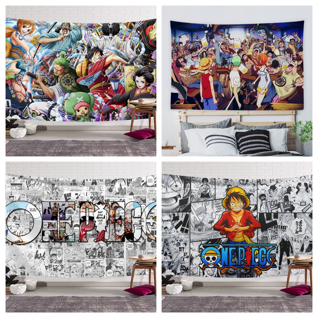 Tranh Vải Treo Tường In Hình Anime One Piece Độc Đáo