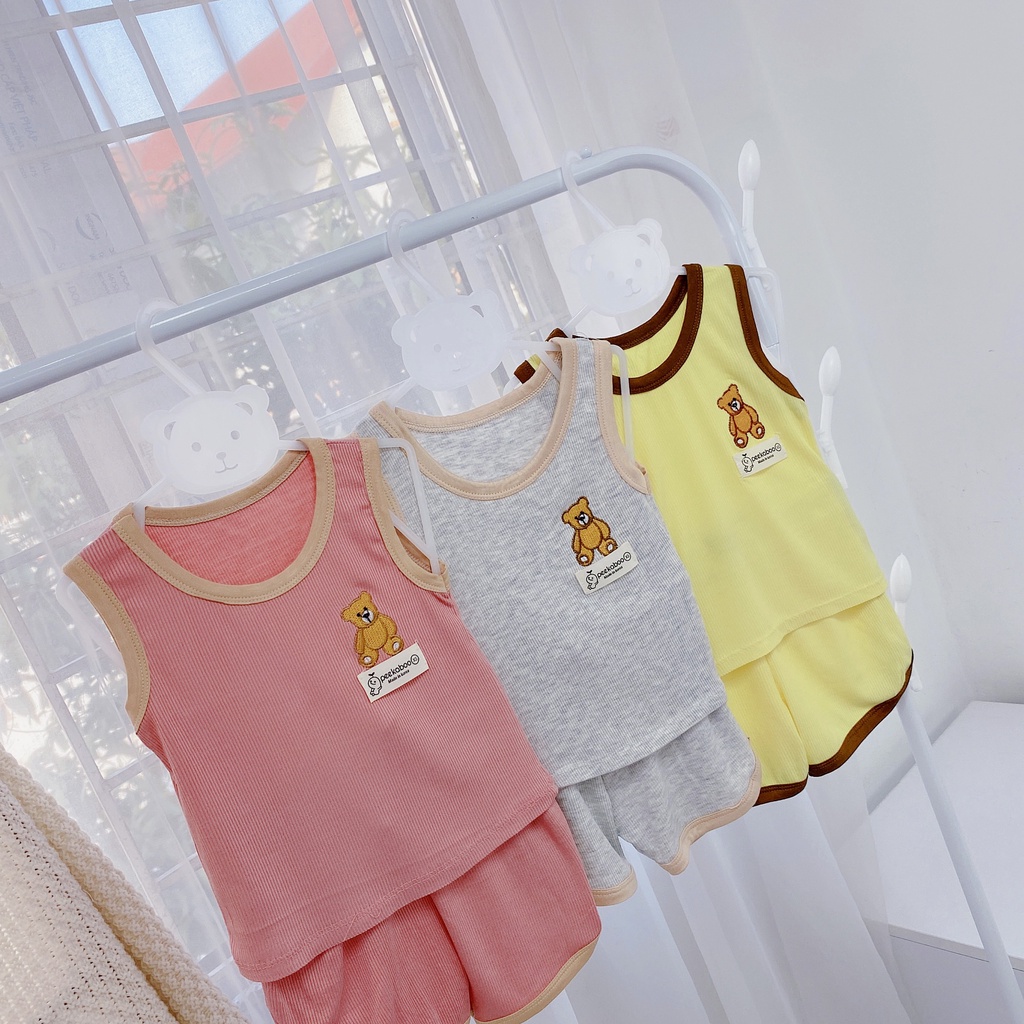 HOT BỎNG TAY- BỘ BA LỖ GÂN LẠNH PEEKABOO CHO BÉ TRAI - BÉ GÁI