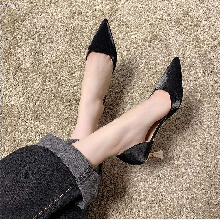 Giày Cao Gót Mũi Nhọn Thời Trang Hè 2020 Dành Cho Nữ
