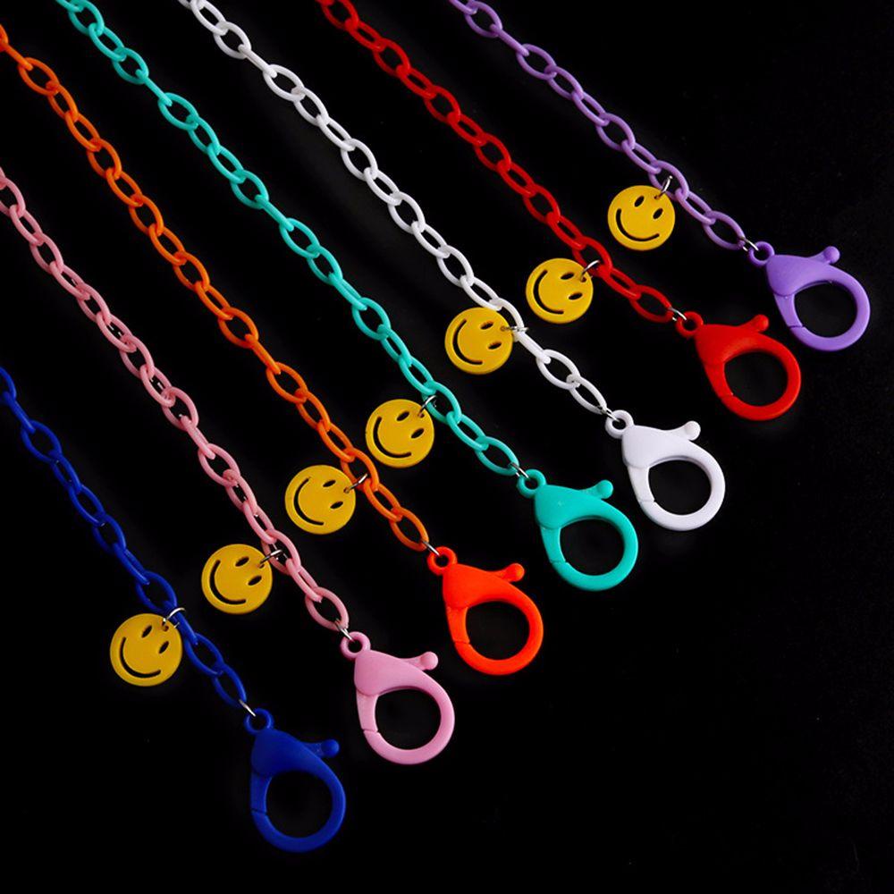 Dây Đeo Mắt Kính Bằng Nhựa Acrylic Màu Kẹo Họa Tiết Hoạt Hình Dễ Thương Cho Bé