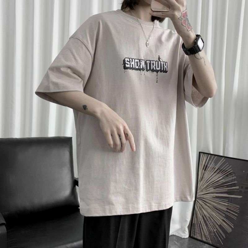 Áo Thun Tay Lỡ 100% Cotton Nam Nữ Unisex Form Rộng Ulzzang