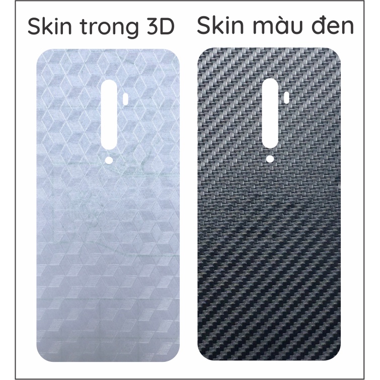 Miếng dán mặt lưng skin carbon Oppo Reno 2 / Reno 2F / Reno 2Z