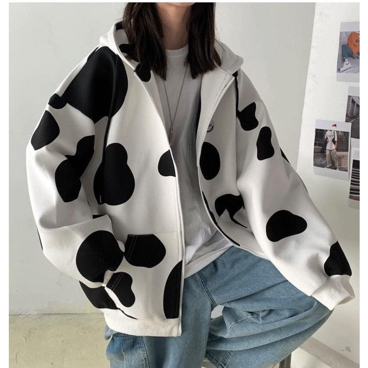 [FreeShip] [Hoàn xu 50%] Áo Khoác có Nón Form Rộng Nam Nữ Con Bò SữaZURAVN | BigBuy360 - bigbuy360.vn