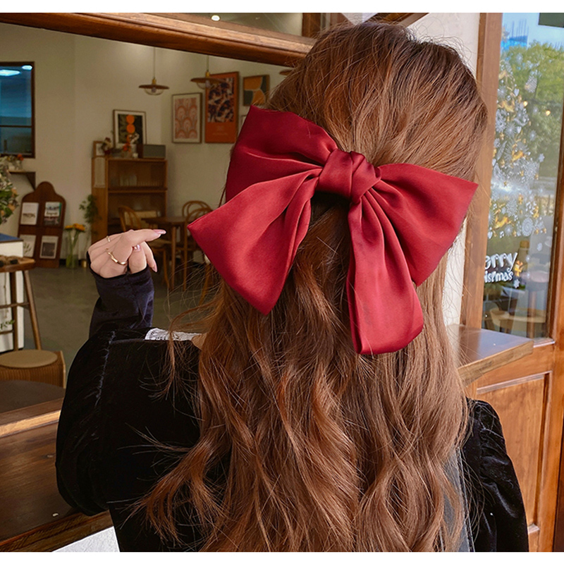 Kẹp tóc hình nơ lớn phong cách Nhật Bản dễ thương cho bé gái