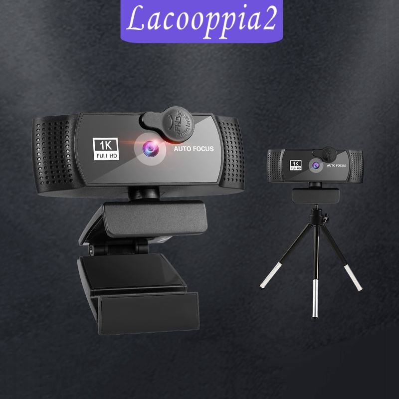 [LACOOPPIA2] Webcam 1080p HD w/ Noise-Cancelling Microphone w/ Tripod Plug and Play Streaming Webcam for Gaming Streaming Auto-Focus PC Laptop Desktop