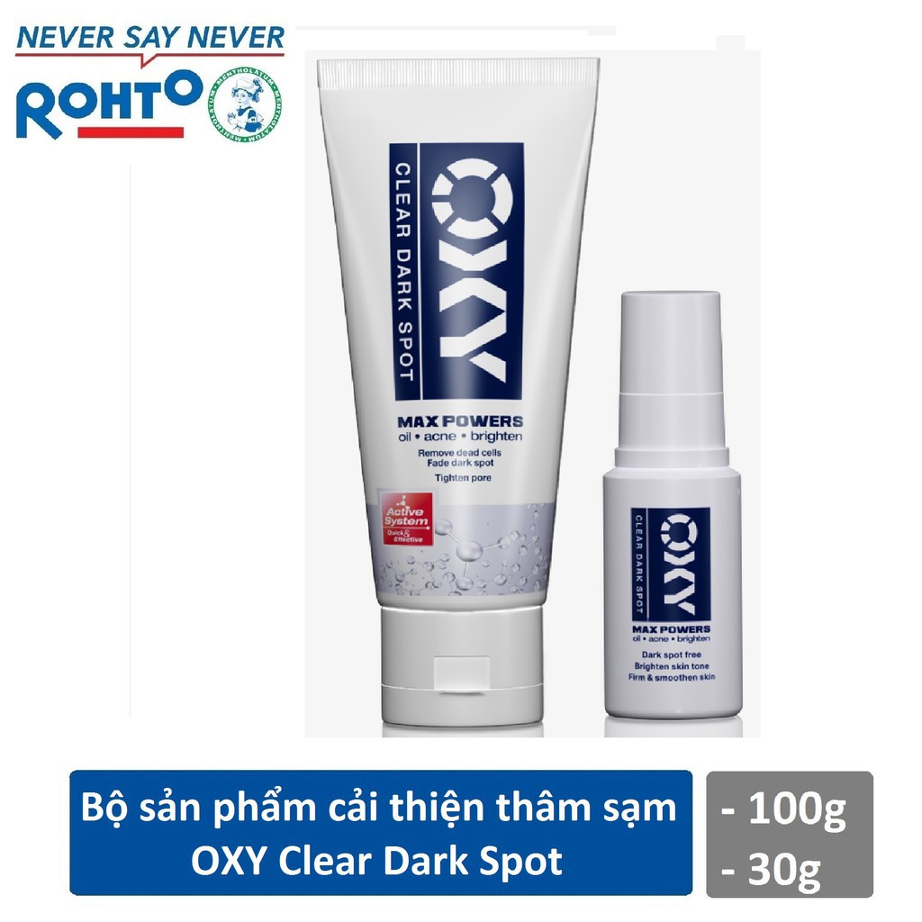 COMBO 2 TIP Sữa rửa mặt cải thiện thâm sạm Oxy Clear Dark Spot (100g)