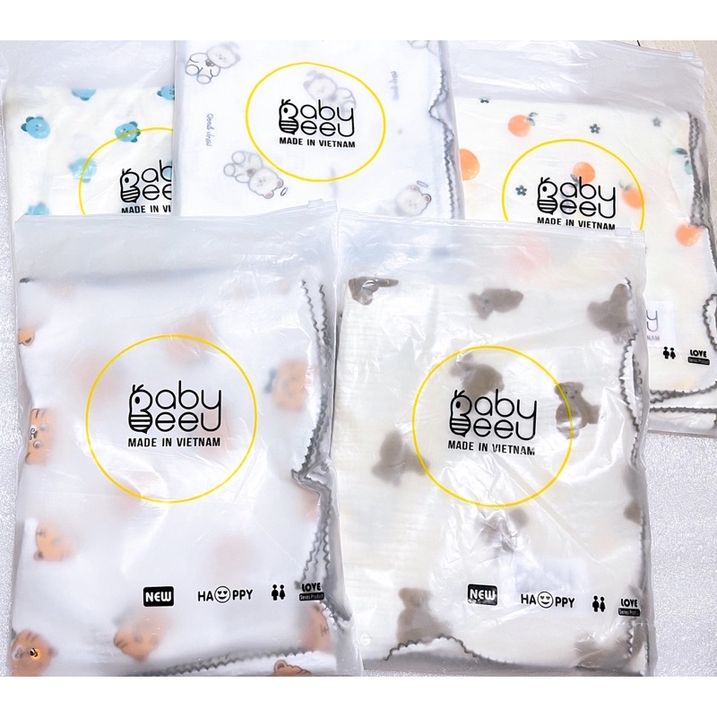 Khăn tắm đa năng vải xô cao cấp Baby Bee và Molli - 𝐁𝐞𝐞𝐡𝐨𝐮𝐬𝐞
