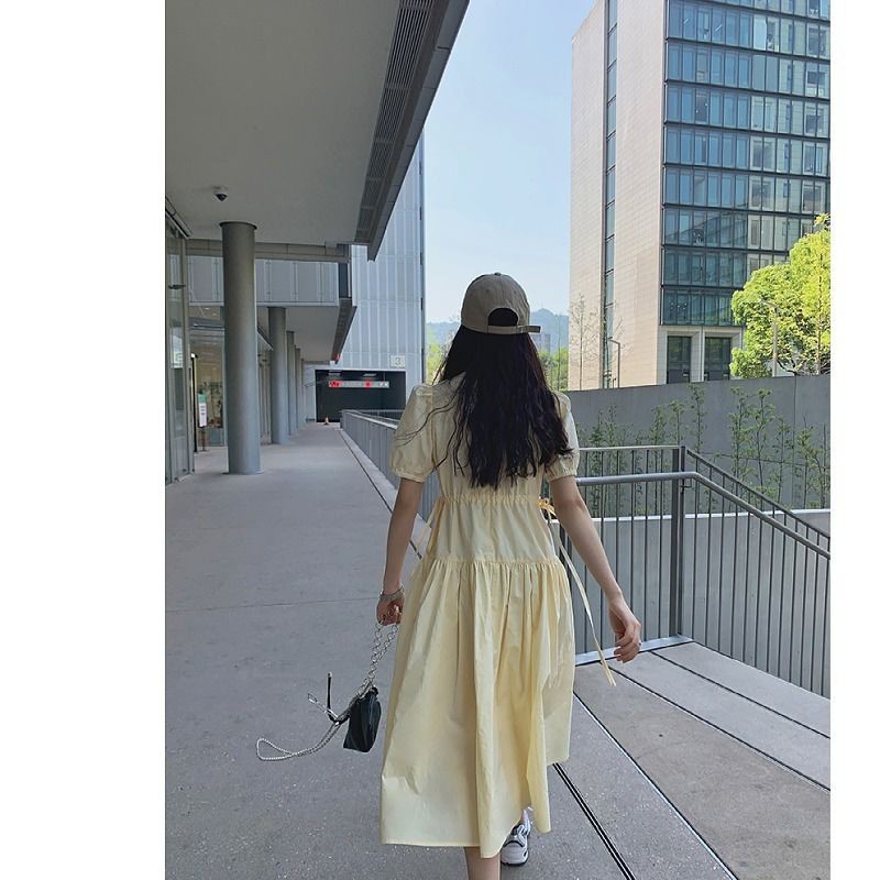 Váy học viện tay phồng ngọt ngào, đáng yêu của phụ nữ mùa hè 2021 mới mang phong cách vintage nhẹ nhàng của phụ nữ "xuất xưởng trong vòng 15 ngày" | BigBuy360 - bigbuy360.vn