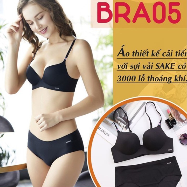 SIÊU PHẨM - Bộ đồ lót / set đồ lót chất su đúc thông hơi Justyle không gọng nâng ngực | BigBuy360 - bigbuy360.vn