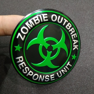 Tem nhôm dán xe zombie outbreak 7.5cm