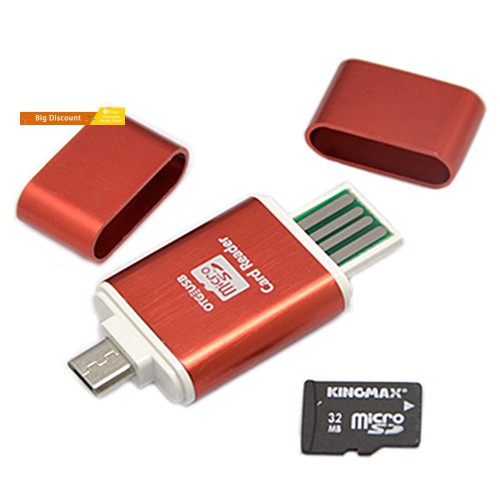 Đầu Đọc Thẻ Nhớ Micro Usb Sd Sdxc Sdhc Tf 2 Trong 1 Cho Samsung S3 S4