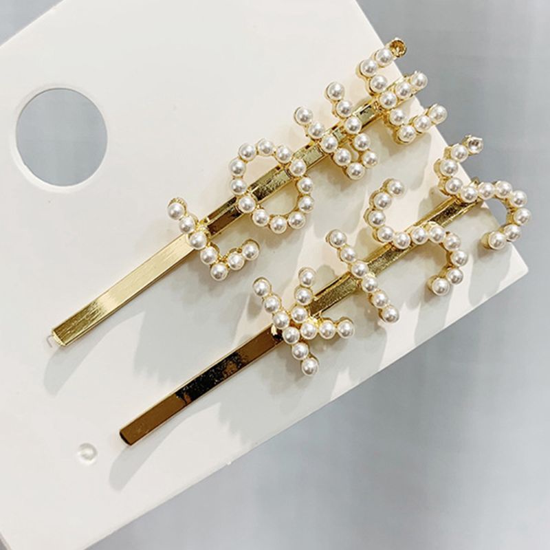 Kẹp Tóc Đính Kim Cương Giả Hình Mặt Cười Phong Cách Hàn Quốc