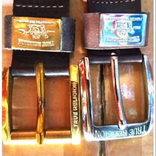 Thắt lưng ông địa True religion size 30 - 36 mặt trắng, vàng đồng