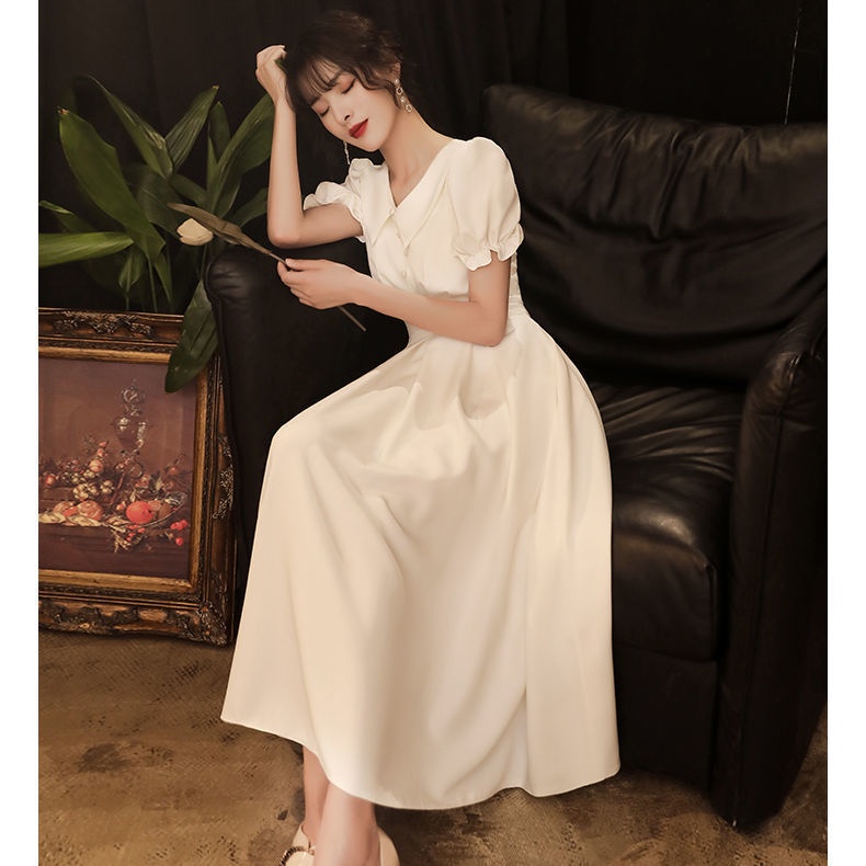 Đầm Tay Ngắn Dáng Ôm Phong Cách Retro Thời Trang Cho Nữ