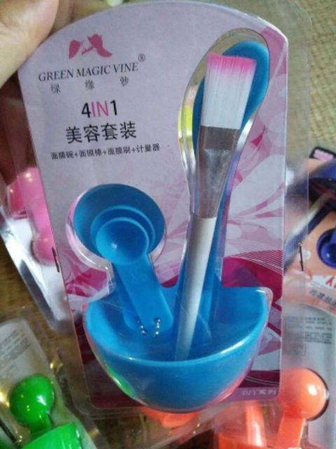 Bộ dụng cụ trộn mặt nạ đắp mặt 4in1