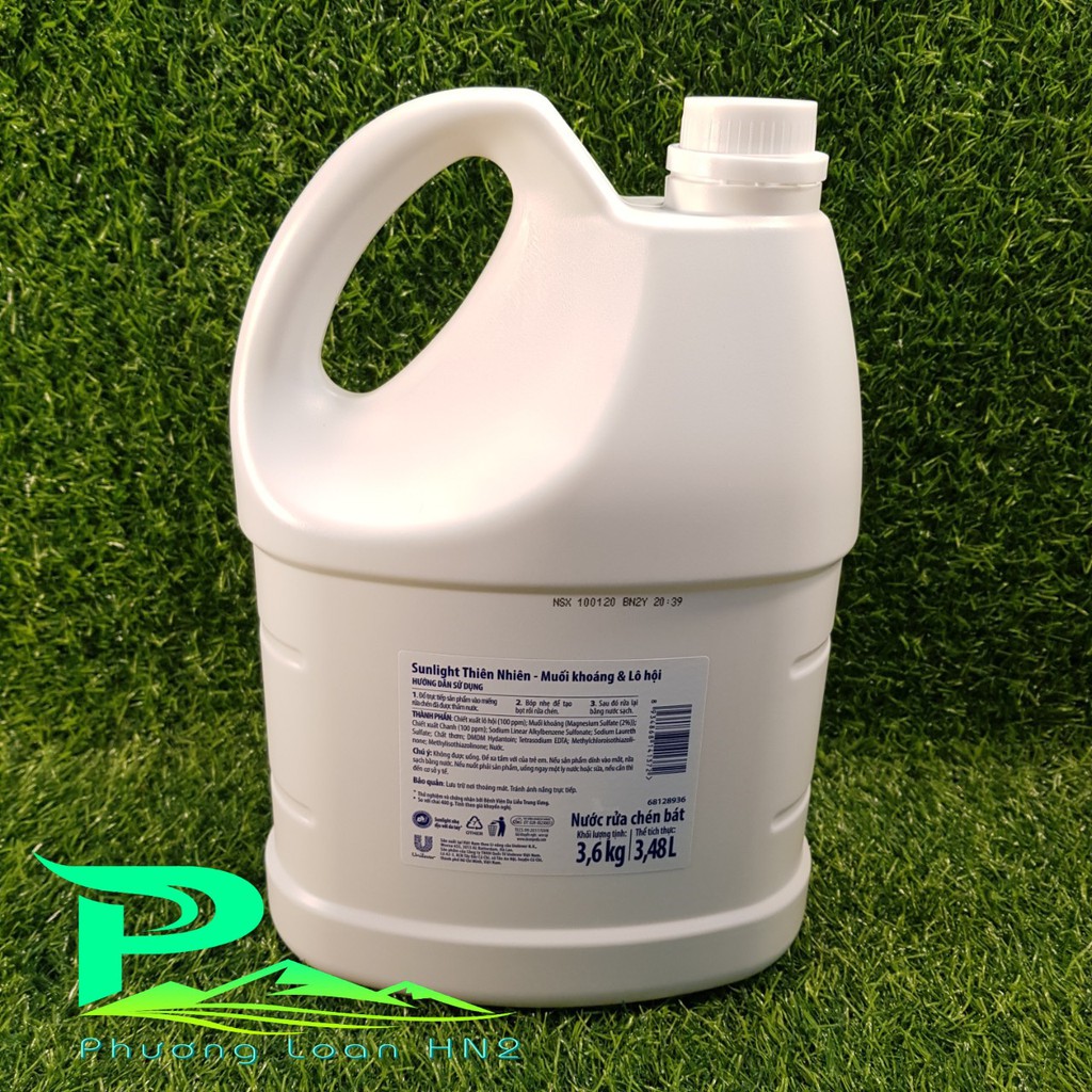Nước rửa chén Sunlight thiên nhiên can 3,6 kg