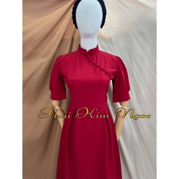 Đầm Noel Tết sắc đỏ sang trọng [HÀNG SẴN] | BigBuy360 - bigbuy360.vn