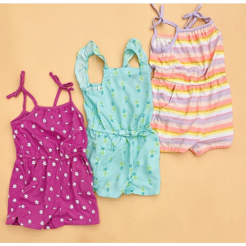 Jumsuit bé gái dư xịn cotton thoáng mát size 12 tháng đến 16 tuổi