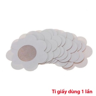 Túi 10 miếng dán lụa hình hoa mai che đầu ti