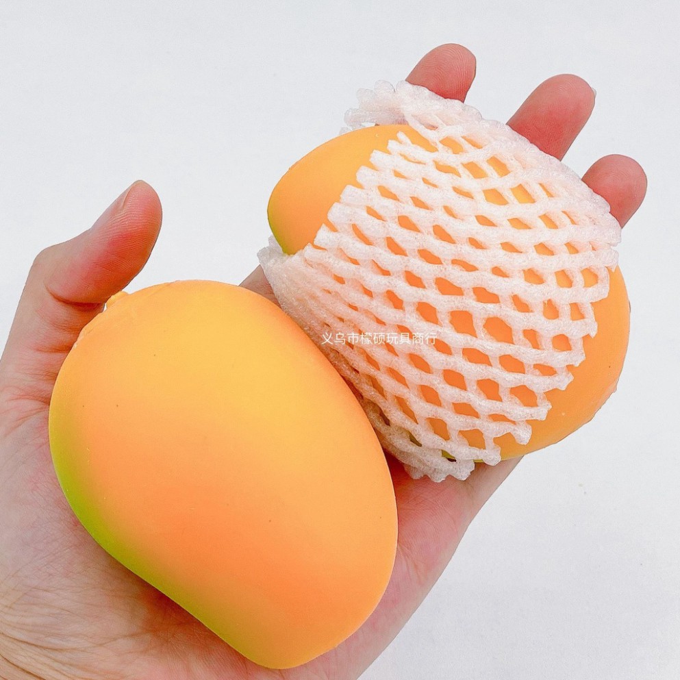 SQUISHY Hình Quả Xoài Chính Vàng Quả Xoài Xanh Lét Kèm Bọc Mềm Mịn Chậm Tăng đáng yêu mochi slime có hư