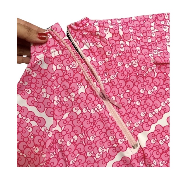 Đồ bơi liền quần Kitty hồng cho bé