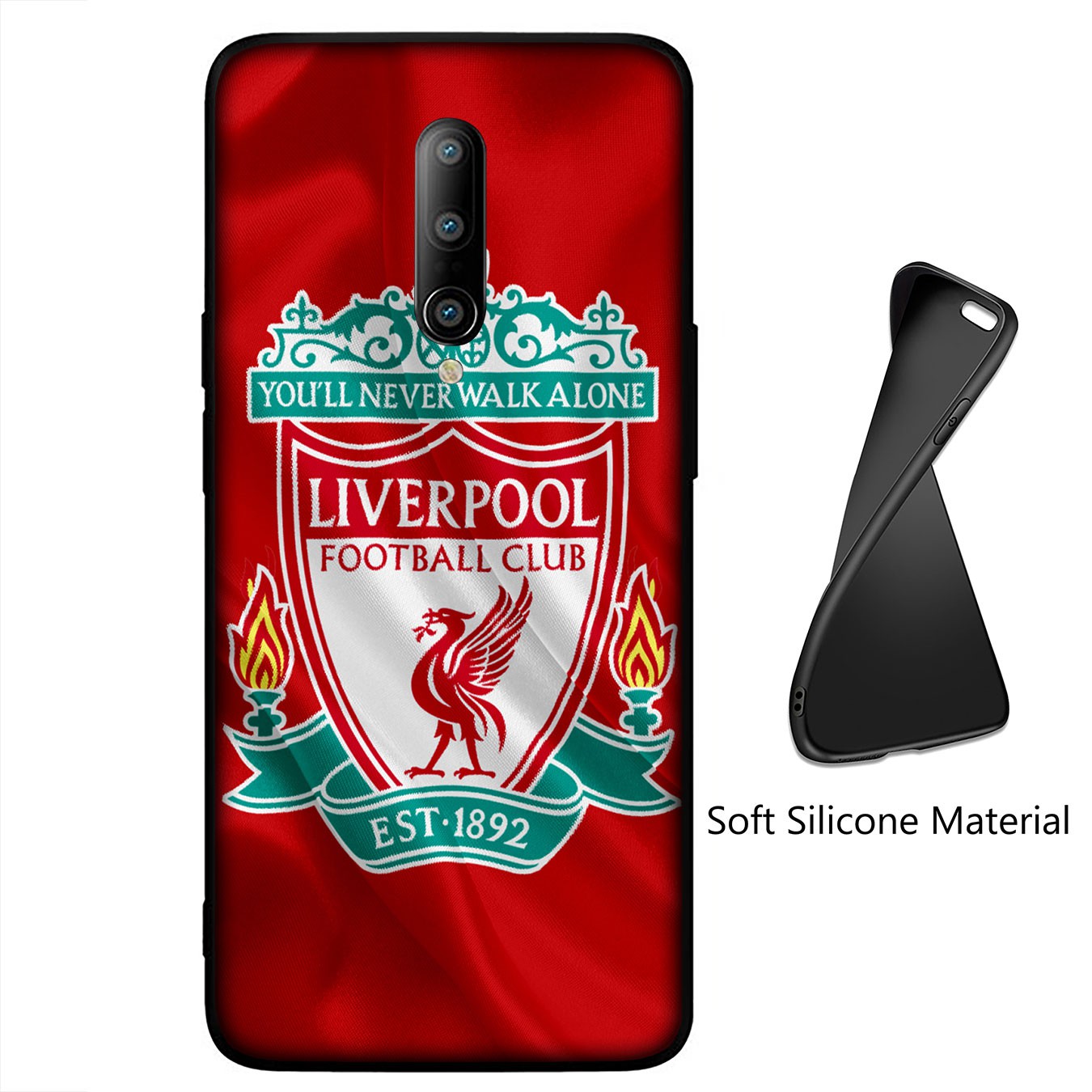 Samsung Galaxy S21 Ultra S8 Plus F62 M62 A2 A32 A52 A72 S21+ S8+ S21Plus Casing Soft Silicone Football logo Liverpool cool Phone Case