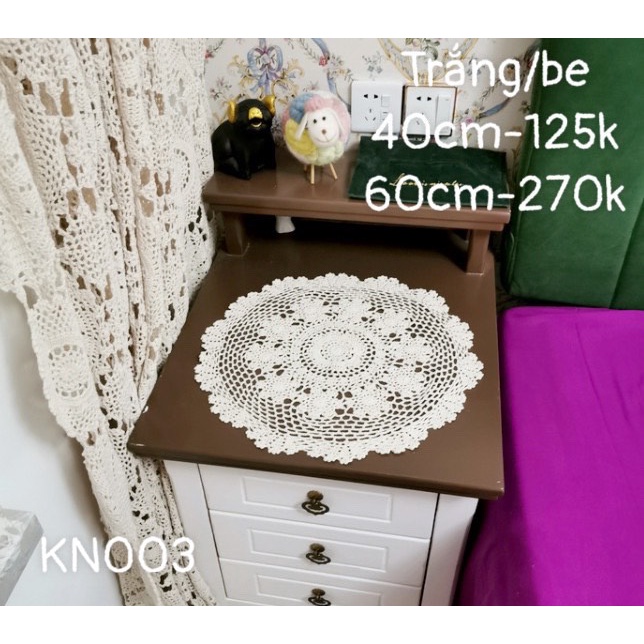 Khăn ren decor trang trí đẹp KN003