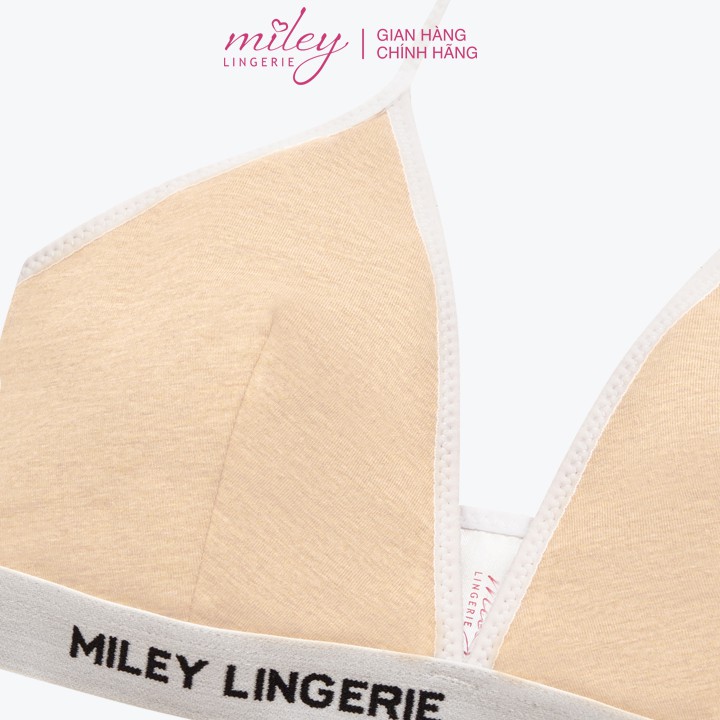 Áo Ngực Thể Thao Nữ Không Gọng Cổ Chữ V Melange Active Miley Lingerie Màu Da BRM09012