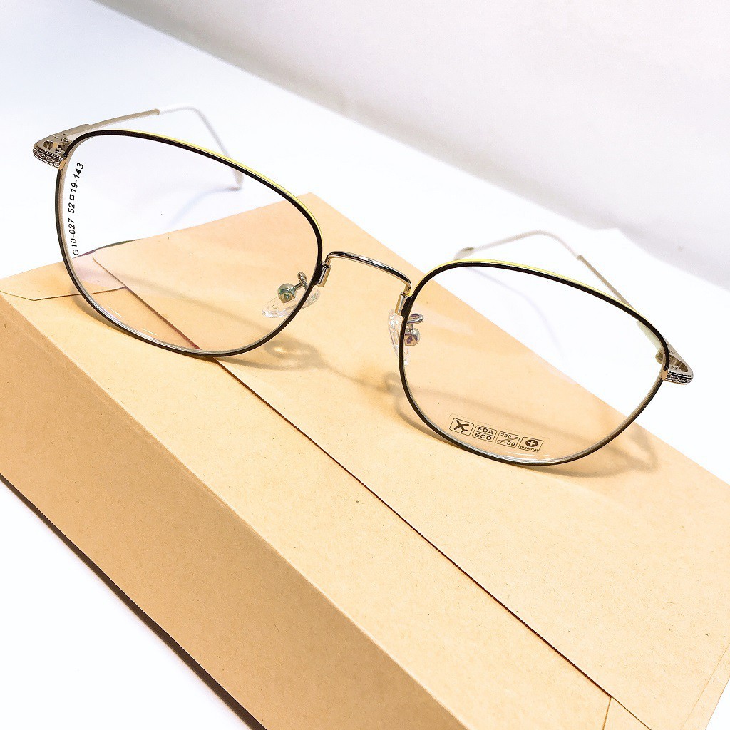 [Gía siêu rẻ] Gọng kính kim loại g10-027 nhận cắt kính cận viễn theo yêu cầu
