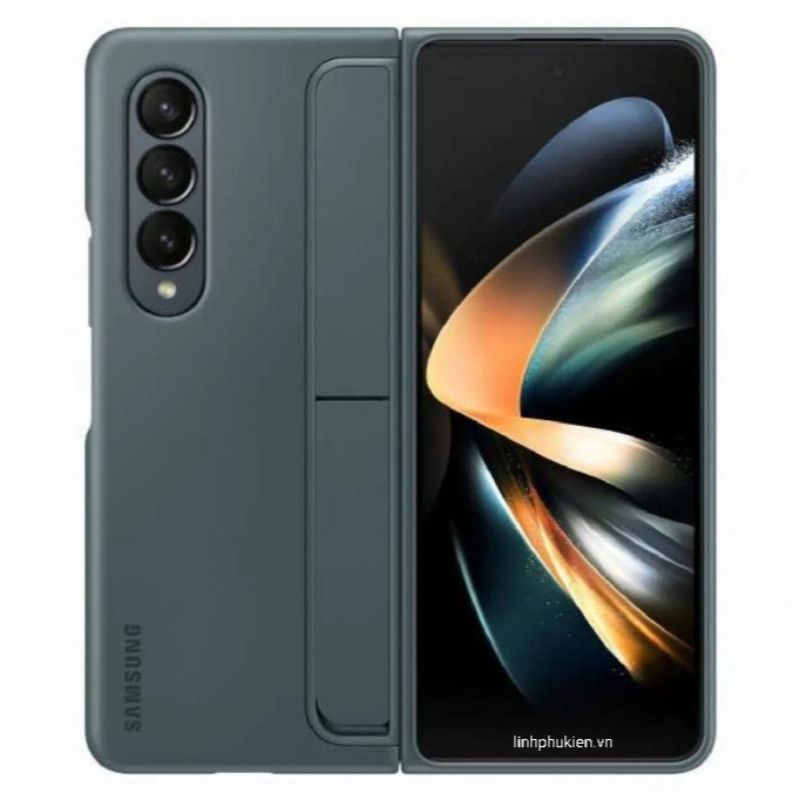 Ốp lưng Samsung Galaxy Z Fold 4 có bút S Pen kèm chân dựng ( Standing Cover With Pen ) - Hàng chính hãng