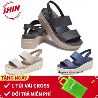 dép sandal💖FREESHIP💖dép sandal đế cao họa tiết nhiều màu lựa chọn SHINSANDAL7Y1 tặng thêm 1 túi vải đựng sandal