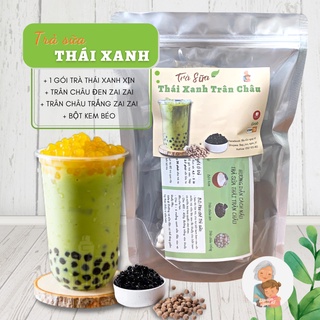 Set Nguyên Liệu Pha Trà Sữa Thái Xanh (25-30 Ly) - Bếp Của Ngoại HT