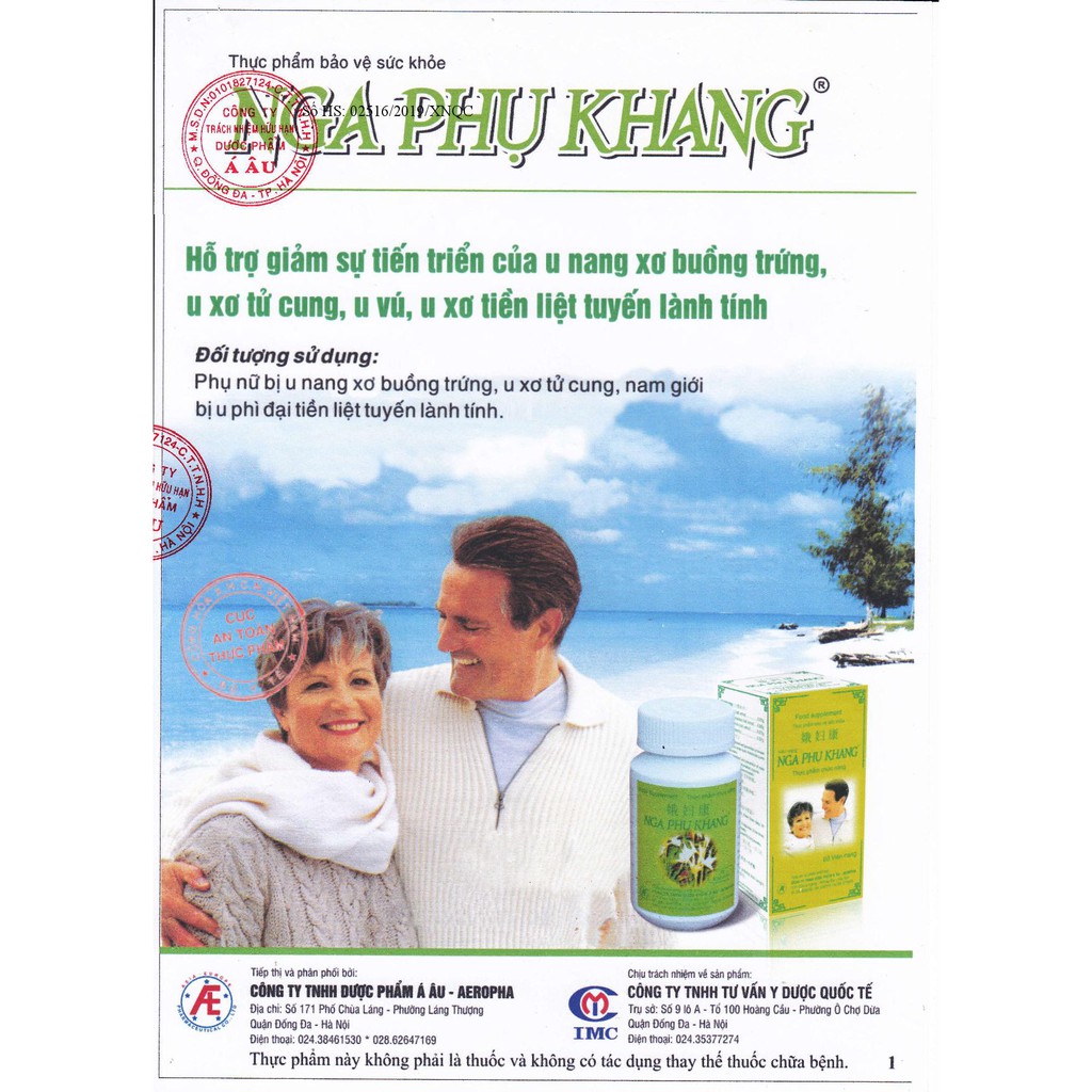 [Chính Hãng] Nga Phụ Khang - Hộp 360 viên (tặng 1 hộp 60 viên)