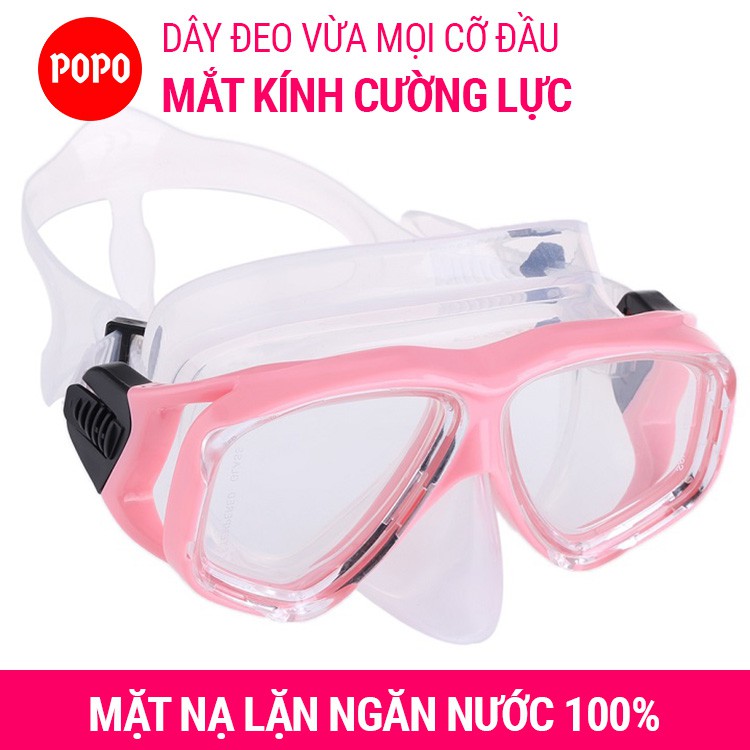 Mặt nạ, kính lặn biển - Mắt KÍNH CƯỜNG LỰC cao cấp SPORTY