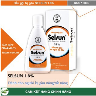 Dầu gội chống gàu và ngứa Selsun 1.8% (100ml)