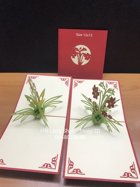 Hoa Ly - Flower -  Thiệp 3D | BigBuy360 - bigbuy360.vn
