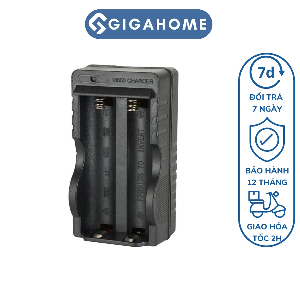 Bộ Sạc Pin Đôi 1.2V/3.V/3.7V GIGAHOME Tự Động Ngắt Khi Sạc Đầy 6618